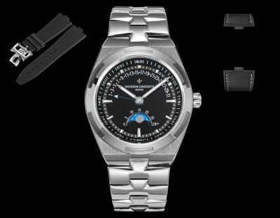 Vacheron Constantin Overseas Cal.2460 R31L/2 Movement 41mm 904L Steel Black Face Watch